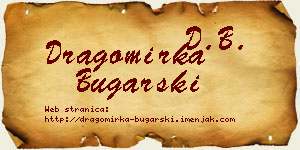 Dragomirka Bugarski vizit kartica